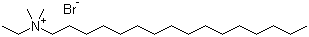 structure of CAS# 124-03-8, 十六烷基二甲基乙基溴化铵
