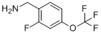 2-氟-4-(三氟甲氧基)苄胺分子结构 (CAS 1240257-11-7)