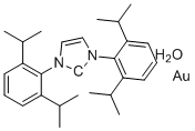 1,3-双(2,6-二-i-丙基苯基)咪唑-2-亚基金(I)氢氧化物分子结构 (CAS 1240328-73-7)