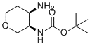 叔-丁基((3R,4R)-4-氨基四氢-2H-吡喃-3-基)氨基甲酸酯分子结构 (CAS 1240390-36-6)