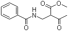 2-(N-苯甲酰胺甲基)-3-氧代丁酸甲酯分子结构 (CAS 124044-11-7)