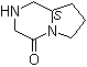 (8aS)-六氢-吡咯并[1,2-a]吡嗪-4(1H)-酮分子结构 (CAS 124072-84-0)