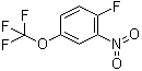 3-Nitro-4-fluorotrifluoromethoxybenzene molecular structure (CAS 124170-06-5)