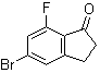 structure of CAS# 1242157-14-7, 5-溴-7-氟-2,3-二氢-1H-茚-1-酮