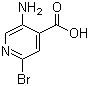 5-氨基-2-溴-4-吡啶羧酸分子结构 (CAS 1242336-80-6)