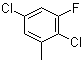 2,5-二氯-1-氟-3-甲基苯分子结构 (CAS 1242339-87-2)