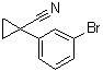 1-(3-溴苯基)环丙烷甲腈分子结构 (CAS 124276-83-1)
