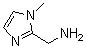 1-甲基-2-咪唑甲胺分子结构 (CAS 124312-73-8)