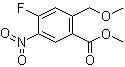 4-氟-2-(甲氧基甲基)-5-硝基苯甲酸甲酯分子结构 (CAS 1243164-13-7)