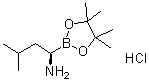 CAS # 1243174-57-3, (R)-1-Amino-3-methylbutan-1-boronic acid pinacol ester hydrochloride, (alphaR)-4,4,5,5-Tetramethyl-alpha-(2-methylpropyl)-1,3,2-dioxaborolane-2-methanamine hydrochloride (1:1)