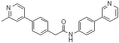4-(2-甲基-4-吡啶基)-N-[4-(3-吡啶基)苯基]苯乙酰胺分子结构 (CAS 1243243-89-1)