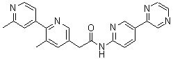 2',3-Dimethyl-N-[5-(2-pyrazinyl)-2-pyridinyl]-[2,4'-bipyridine]-5-acetamide molecular structure (CAS 1243244-14-5)