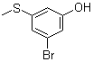 3-溴-5-(甲硫基)苯酚分子结构 (CAS 1243394-57-1)