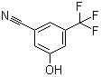 structure of CAS# 1243459-56-4, 3-Hydroxy-5-(trifluoromethyl)benzonitrile