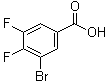 3-溴-4,5-二氟苯甲酸分子结构 (CAS 1244642-73-6)