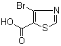 4-溴-5-噻唑羧酸分子结构 (CAS 1244949-48-1)
