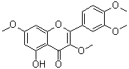 structure of CAS# 1245-15-4, 5-羟基-3,7,3',4'-四甲氧基黄酮