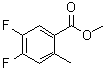 4,5-二氟-2-甲基苯甲酸甲酯分子结构 (CAS 1245515-60-9)