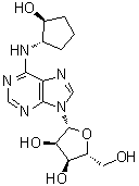 N-[(1S,2S)-2-羟基环戊基]腺苷分子结构 (CAS 124555-18-6)
