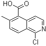 structure of CAS# 1245643-02-0, 1-Chloro-6-methyl-5-isoquinolinecarboxylic acid