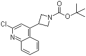 3-(2-氯喹啉-4-基)氮杂环丁烷-1-羧酸叔丁酯分子结构 (CAS 1245644-56-7)