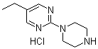 structure of CAS# 1245645-32-2, 5-乙基-2-(哌嗪-1-基)嘧啶盐酸盐