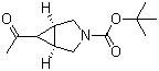 (1alpha,5alpha)-6-乙酰基-3-氮杂双环[3.1.0]己烷-3-羧酸叔丁酯分子结构 (CAS 1245645-37-7)