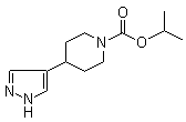 4-(1H-吡唑-4-基)哌啶-1-羧酸异丙酯分子结构 (CAS 1245645-53-7)