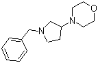 4-[1-(苯基甲基)-3-吡咯烷基]吗啉分子结构 (CAS 1245646-52-9)