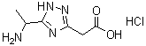5-(1-氨基乙基)-1H-1,2,4-三唑-3-乙酸盐酸盐分子结构 (CAS 1245647-90-8)