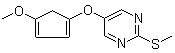 5-[(4-甲氧基-1,3-环戊二烯-1-基)氧基]-2-(甲硫基)嘧啶分子结构 (CAS 1245648-98-9)