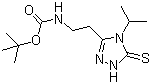 structure of CAS# 1245806-45-4, tert-Butyl (2-(4-isopropyl-5-thioxo-4,5-dihydro-1H-1,2,4-triazol-3-yl)ethyl)carbamate