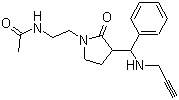 CAS # 1245806-94-3, N-[2-[2-Oxo-3-[phenyl(2-propyn-1-ylamino)methyl]-1-pyrrolidinyl]ethyl]acetamide