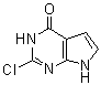 2-氯-3,7-二氢-4H-吡咯并[2,3-d]嘧啶-4-酮分子结构 (CAS 1245811-22-6)