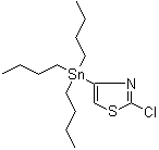 2-氯-4-(三丁基锡烷基)噻唑分子结构 (CAS 1245816-11-8)