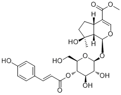 4'-O-反式对香豆酰玉叶金花甙酸甲酯分子结构 (CAS 1246012-27-0)
