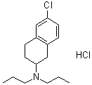 6-氯-1,2,3,4-四氢-N,N-二丙基-2-萘胺盐酸盐分子结构 (CAS 1246094-87-0)