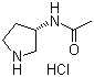 (S)-N-(吡咯烷-3-基)乙酰胺盐酸盐分子结构 (CAS 1246277-44-0)
