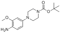 叔-丁基4-(4-氨基-3-甲氧基苯基)哌嗪-1-羧酸酯分子结构 (CAS 1246532-96-6)
