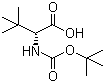 N-Boc-D-叔亮氨酸分子结构 (CAS 124655-17-0)