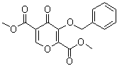4-氧代-3-苄氧基-4H-吡喃-2,5-二甲酸二甲酯分子结构 (CAS 1246616-66-9)
