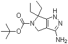 3-氨基-6,6-二乙基-4,6-二氢吡咯并[3,4-c]吡唑-5(1H)-羧酸叔丁酯分子结构 (CAS 1246643-57-1)
