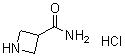 3-吖丁啶甲酰胺单盐酸盐分子结构 (CAS 124668-45-7)