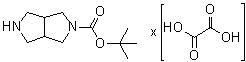 六氢吡咯并[3,4-c]吡咯-2(1H)-羧酸叔丁酯草酸盐 (1:?)分子结构 (CAS 1246749-78-9)