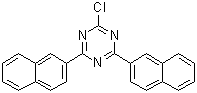 2-氯-4,6-双-2-萘基-1,3,5-三嗪分子结构 (CAS 1247124-77-1)