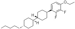 1-乙氧基-2,3-二氟-4-[(反式,反式)-4'-戊基[1,1'-联环己烷]-4-基]苯分子结构 (CAS 124728-81-0)