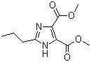 2-丙基-4,5-咪唑二羧酸二甲酯分子结构 (CAS 124750-59-0)