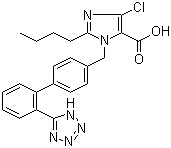 氯沙坦分子结构 (CAS 124750-92-1)