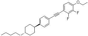 CAS # 124770-59-8, 1-Ethoxy-2,3-difluoro-4-[[4-(trans-4-pentylcyclohexyl)phenyl]ethynyl]benzene