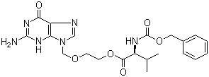 Cbz-伐昔洛韦分子结构 (CAS 124832-31-1)